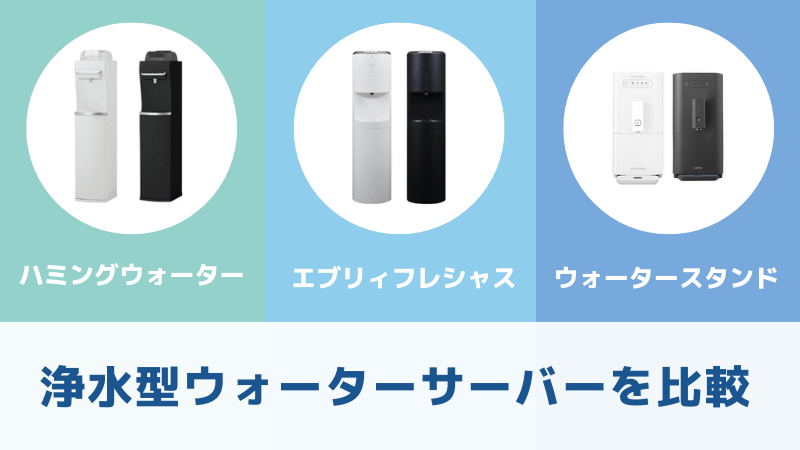 浄水型ウォーターサーバーのキャンペーン特典を比較